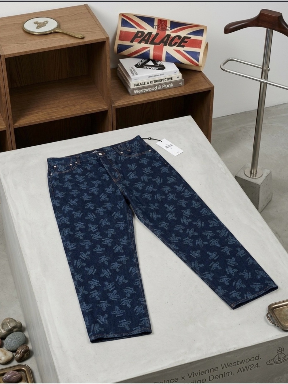 NWT Palace x Vivienne Westwood Indigo Denim Jean 34 - Picture 2 of 6